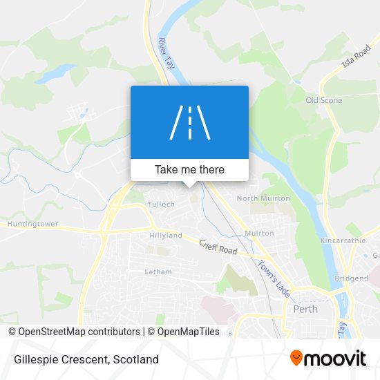 Gillespie Crescent map