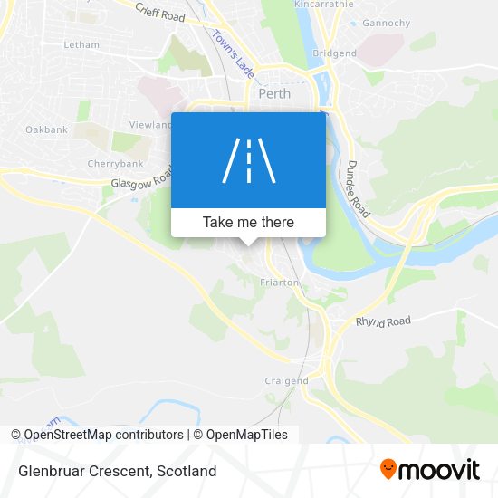 Glenbruar Crescent map