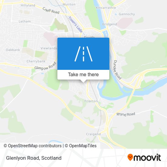 Glenlyon Road map