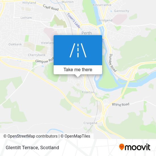 Glentilt Terrace map