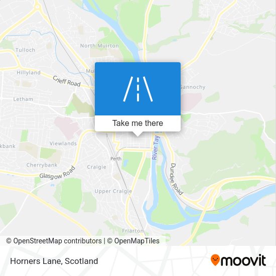 Horners Lane map