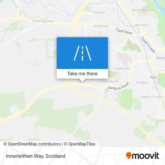Innerleithen Way map