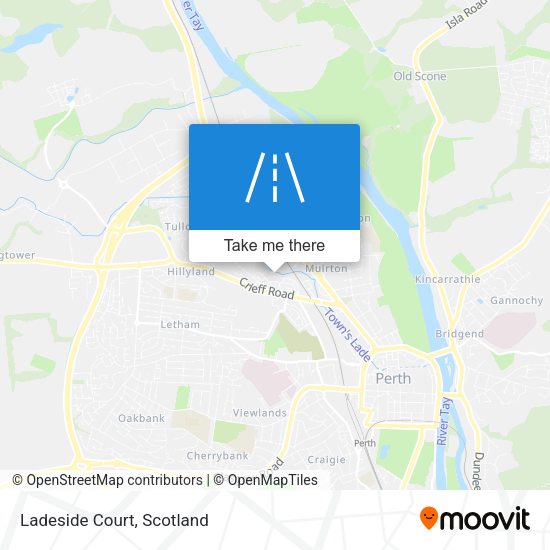Ladeside Court map
