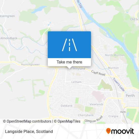 Langside Place map