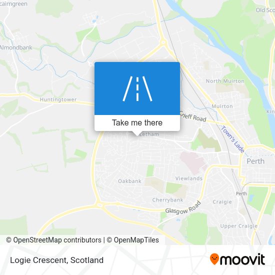 Logie Crescent map
