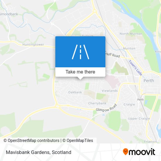 Mavisbank Gardens map