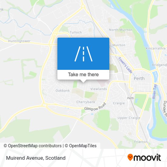 Muirend Avenue map