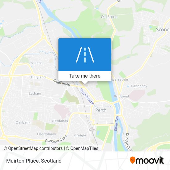 Muirton Place map