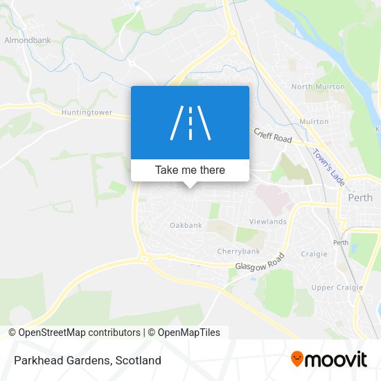 Parkhead Gardens map