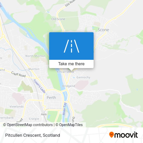 Pitcullen Crescent map