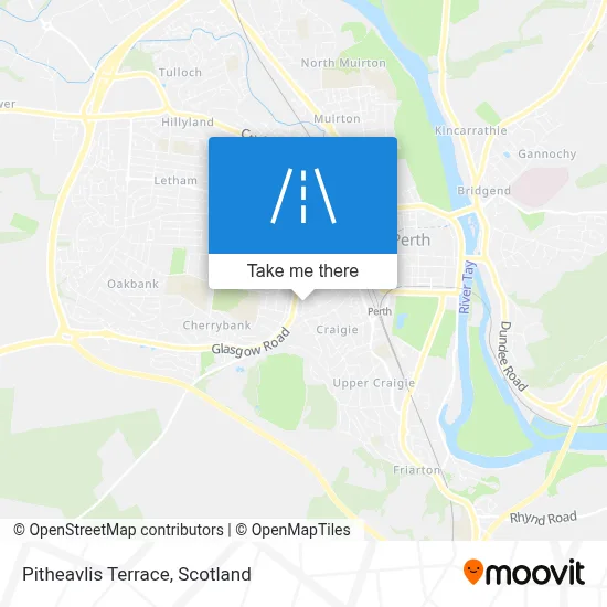 Pitheavlis Terrace map