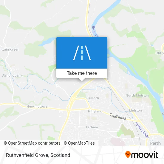 Ruthvenfield Grove map
