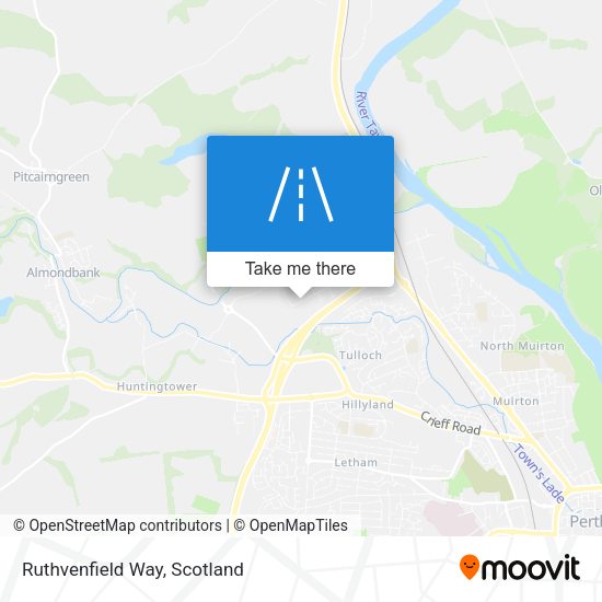 Ruthvenfield Way map
