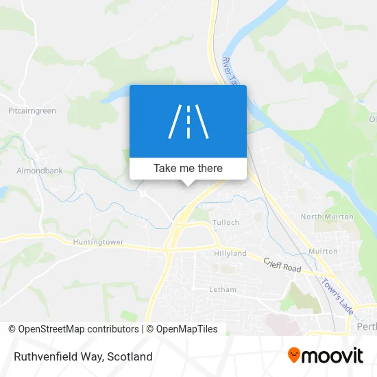 Ruthvenfield Way map
