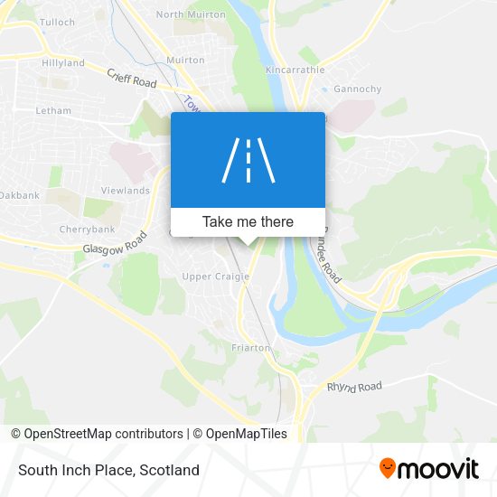 South Inch Place map