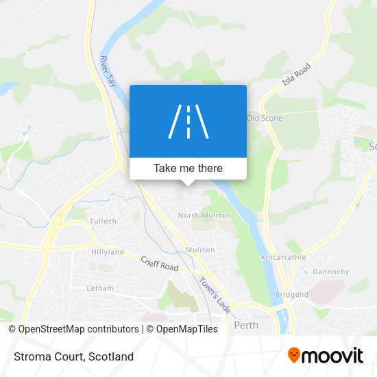 Stroma Court map