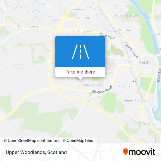 Upper Woodlands map