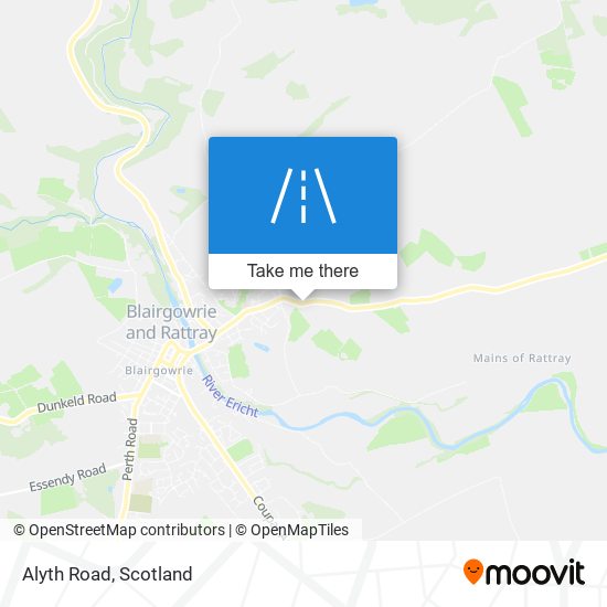 Alyth Road map