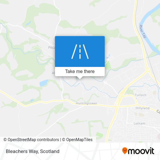 Bleachers Way map