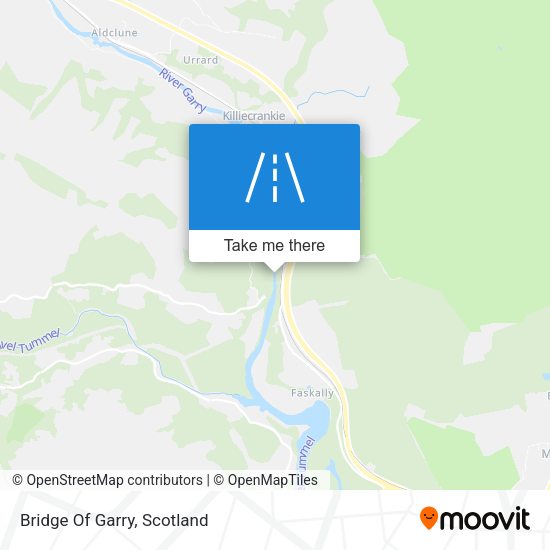 Bridge Of Garry map