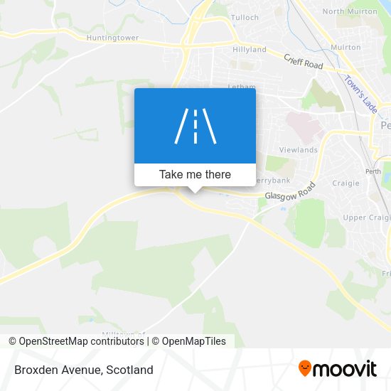 Broxden Avenue map