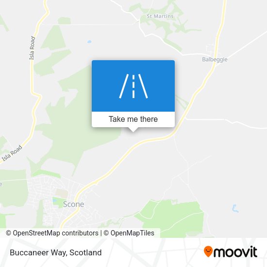Buccaneer Way map