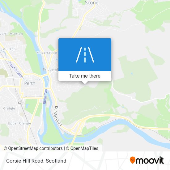 Corsie Hill Road map