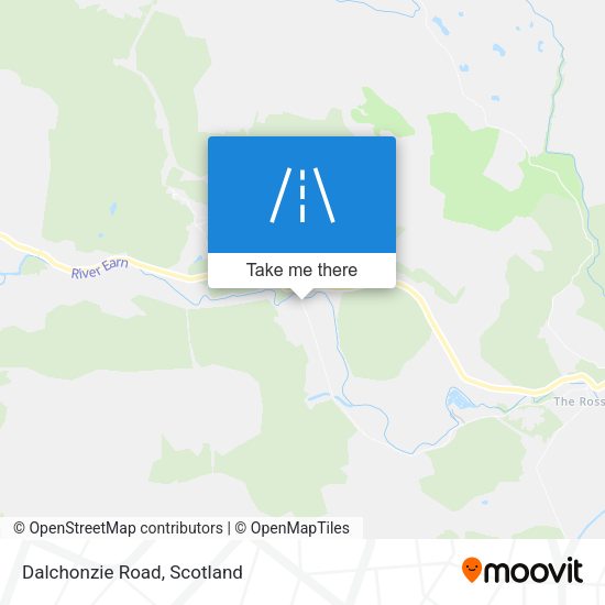 Dalchonzie Road map