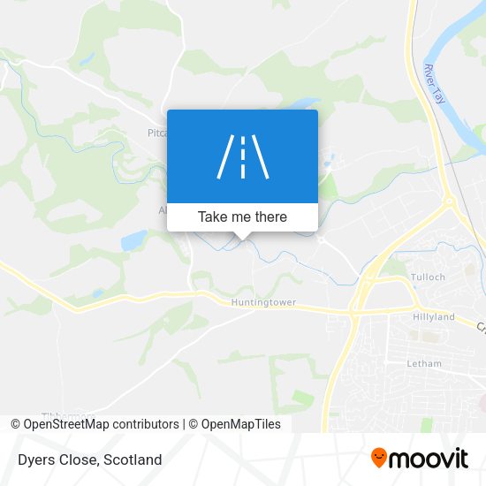 Dyers Close map