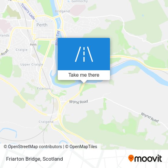 Friarton Bridge map