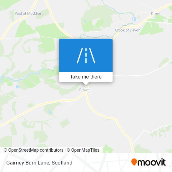 Gairney Burn Lane map