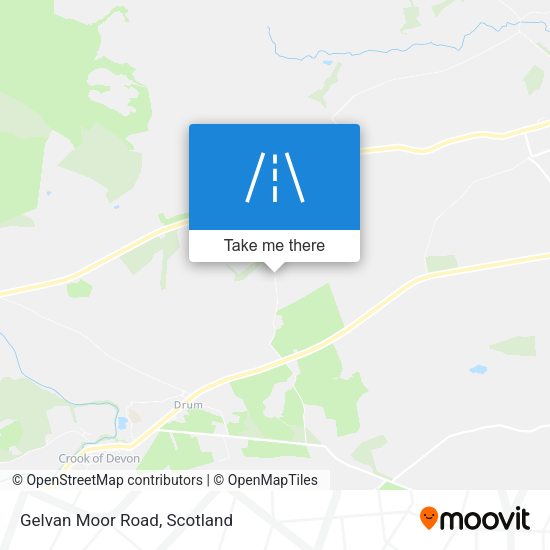 Gelvan Moor Road map