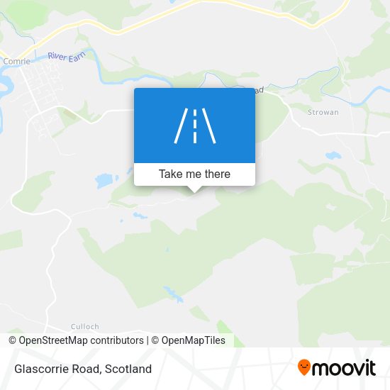 Glascorrie Road map
