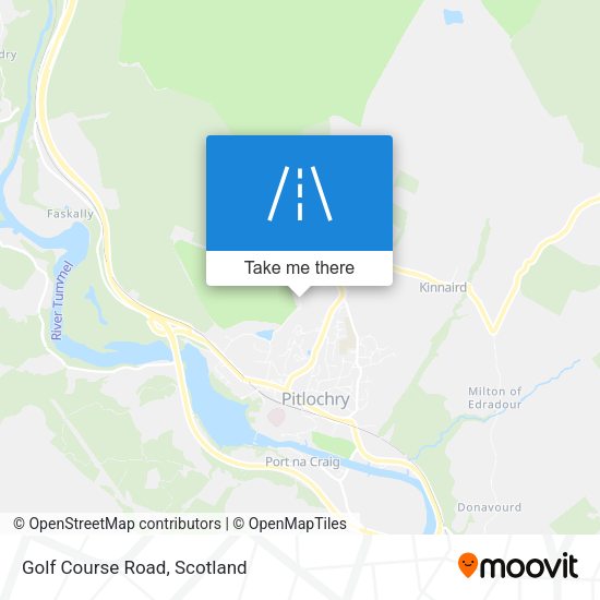 Golf Course Road map