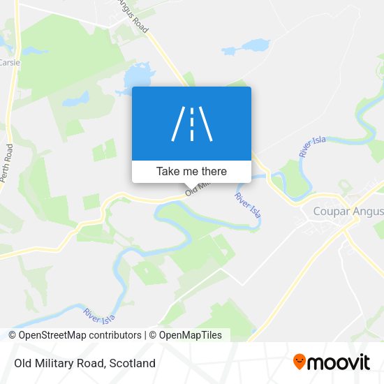 Old Military Road map