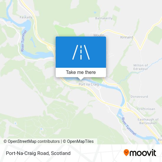 Port-Na-Craig Road map