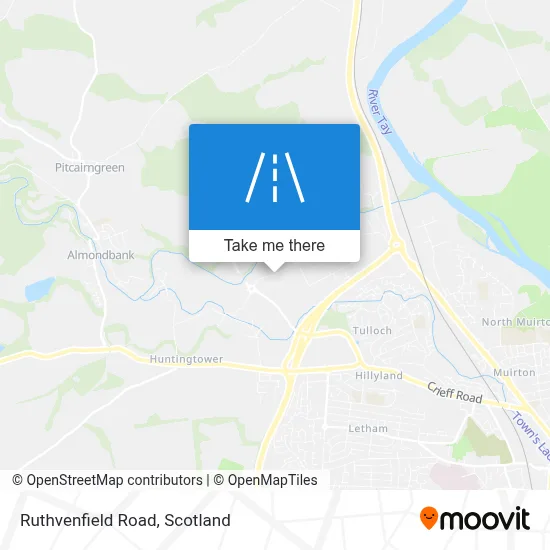 Ruthvenfield Road map