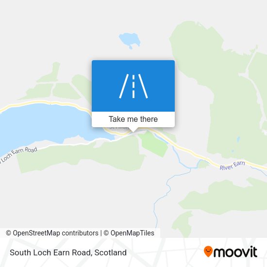 South Loch Earn Road map