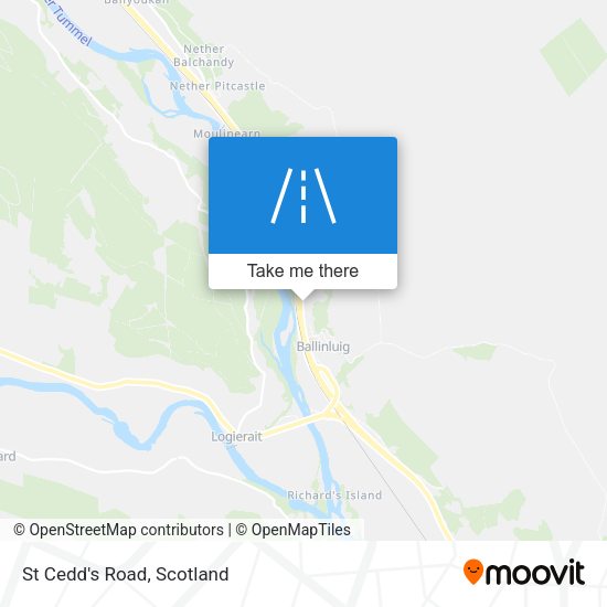 St Cedd's Road map