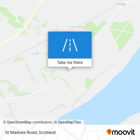 St Madoes Road map