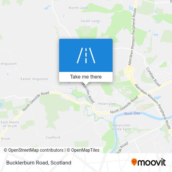 Bucklerburn Road map