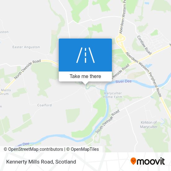 Kennerty Mills Road map