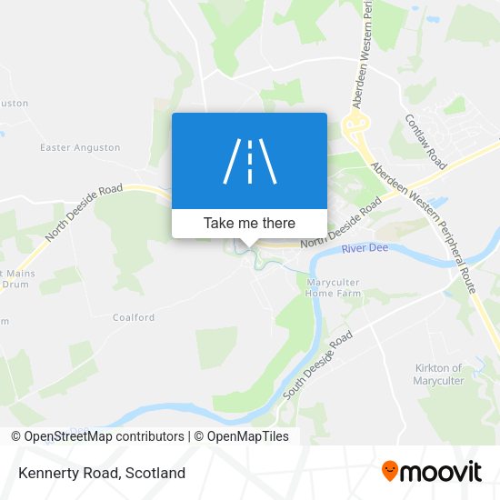 Kennerty Road map