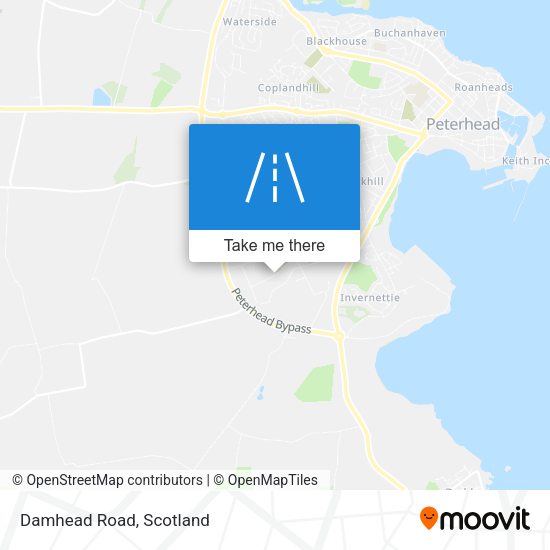 Damhead Road map