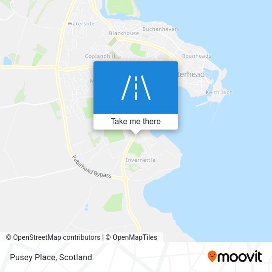 Pusey Place map