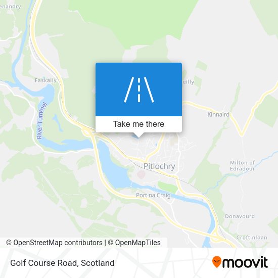 Golf Course Road map