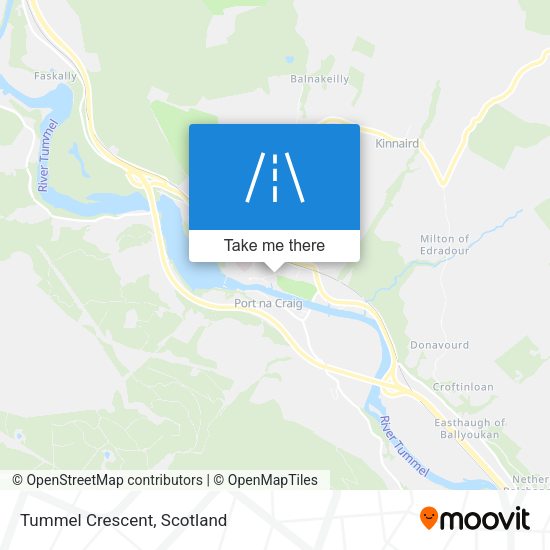 Tummel Crescent map