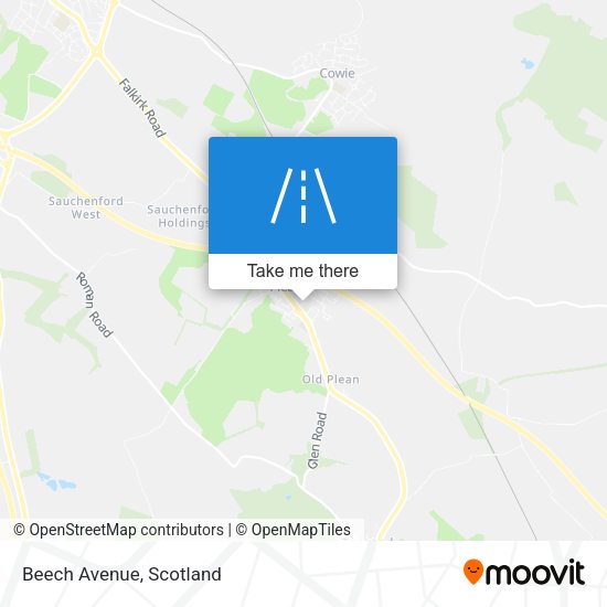 Beech Avenue map