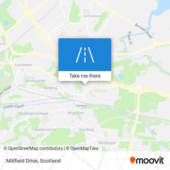 Millfield Drive map