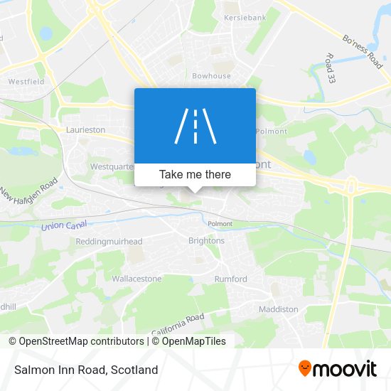 Salmon Inn Road map